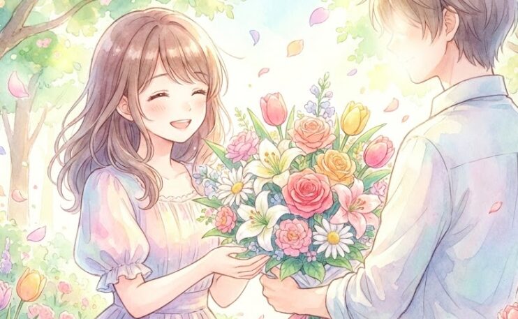 花束をもらう夢を見る意味